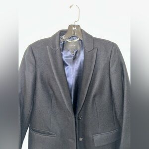 J. Crew Black Wool Blazer with Satin Lining